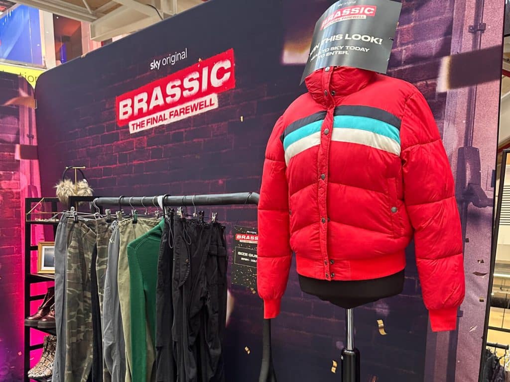 Red jacket display for Brassic